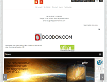 Tablet Screenshot of doodon.com